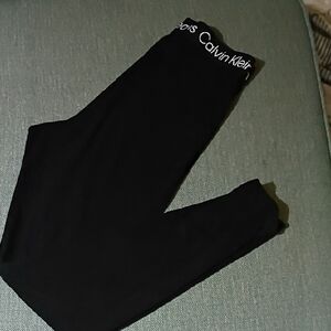 Calvin Klein Kids Black Logo Leggings